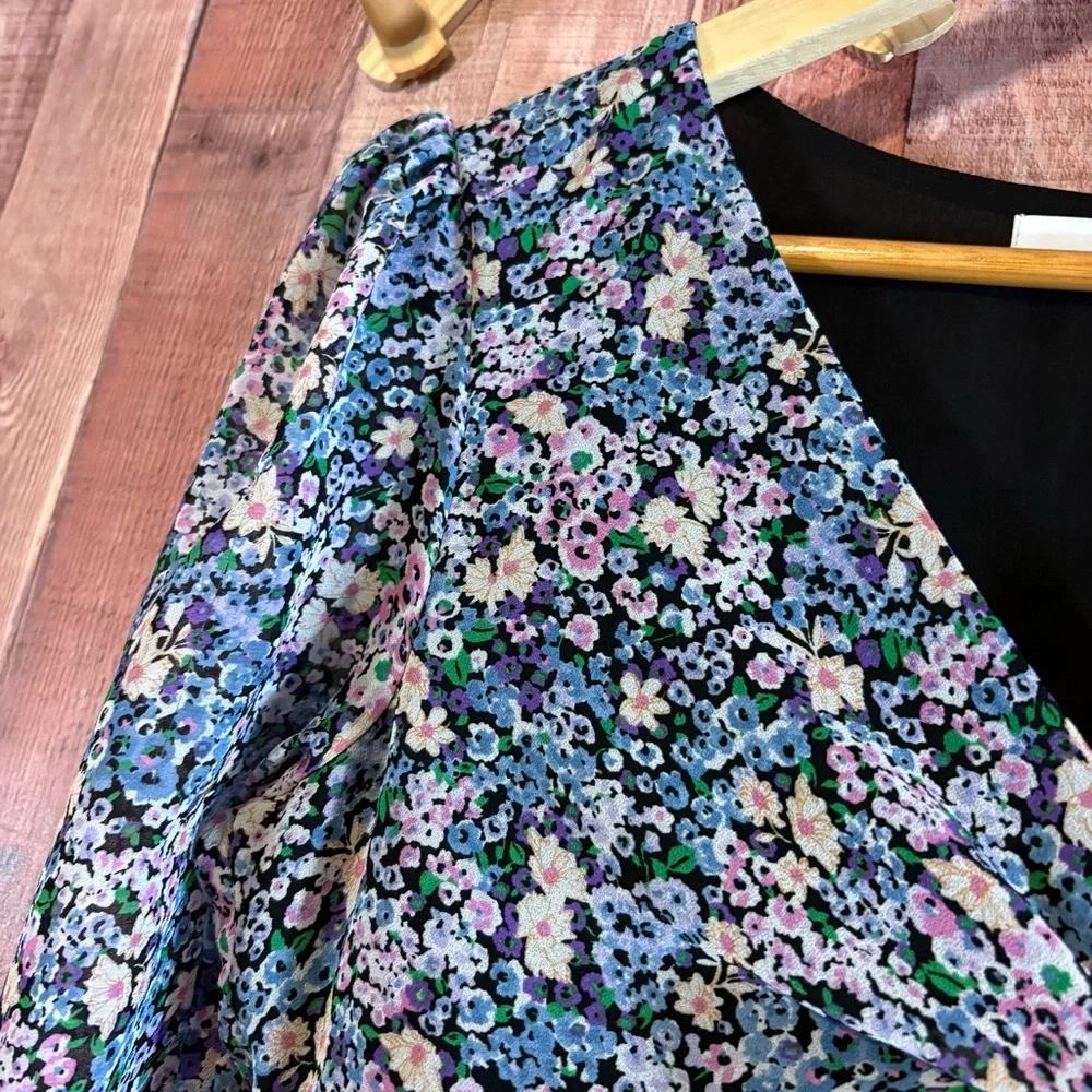 ASTR Blue Floral Midi Dress Size‎ Small